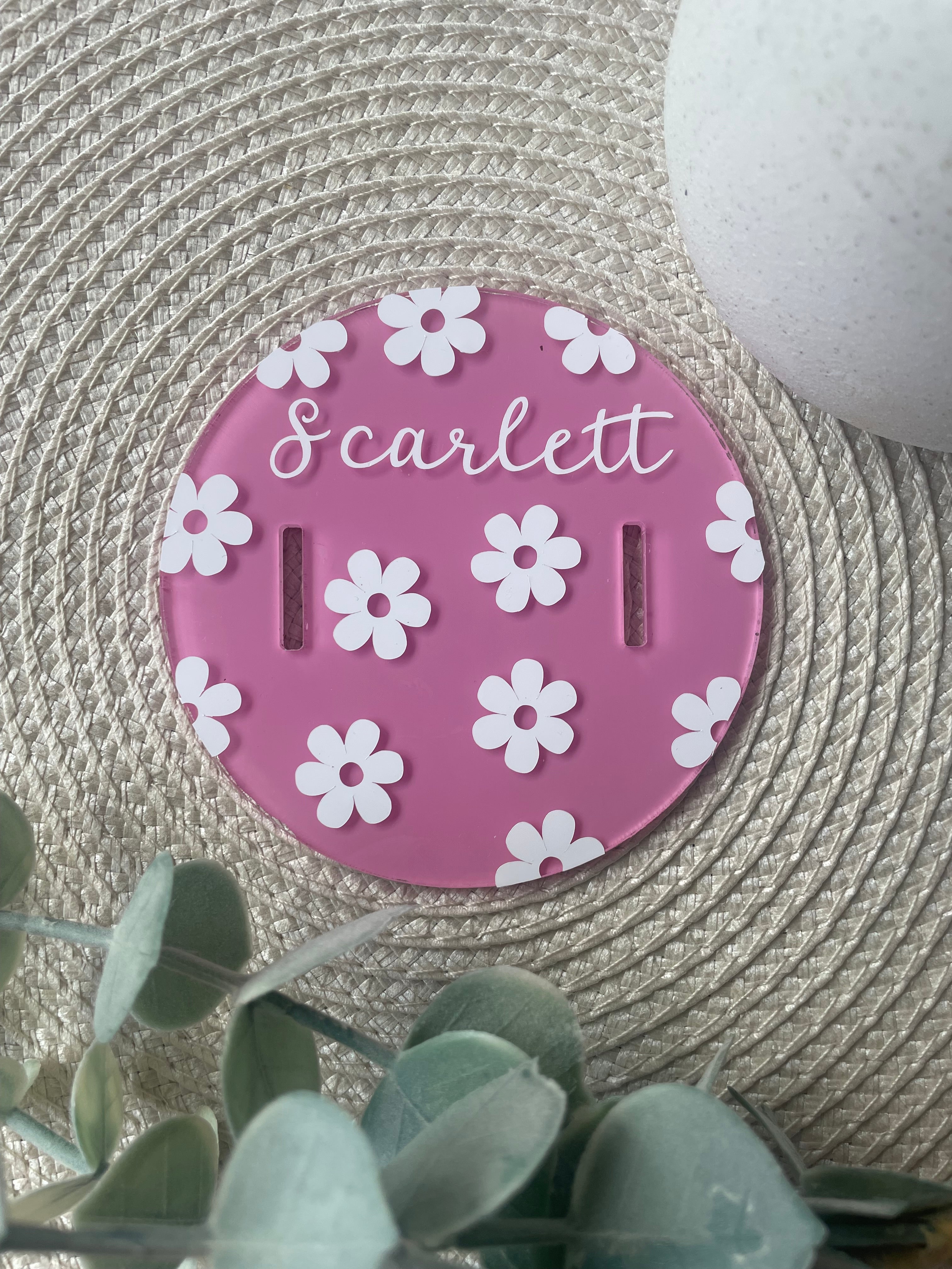 Personalised Acrylic Baby Bracelet Holder