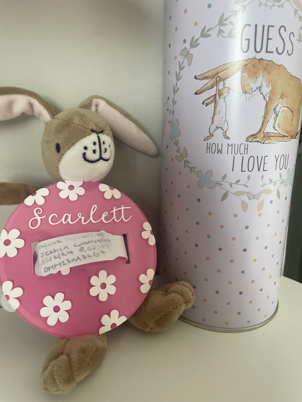 Personalised Acrylic Baby Bracelet Holder