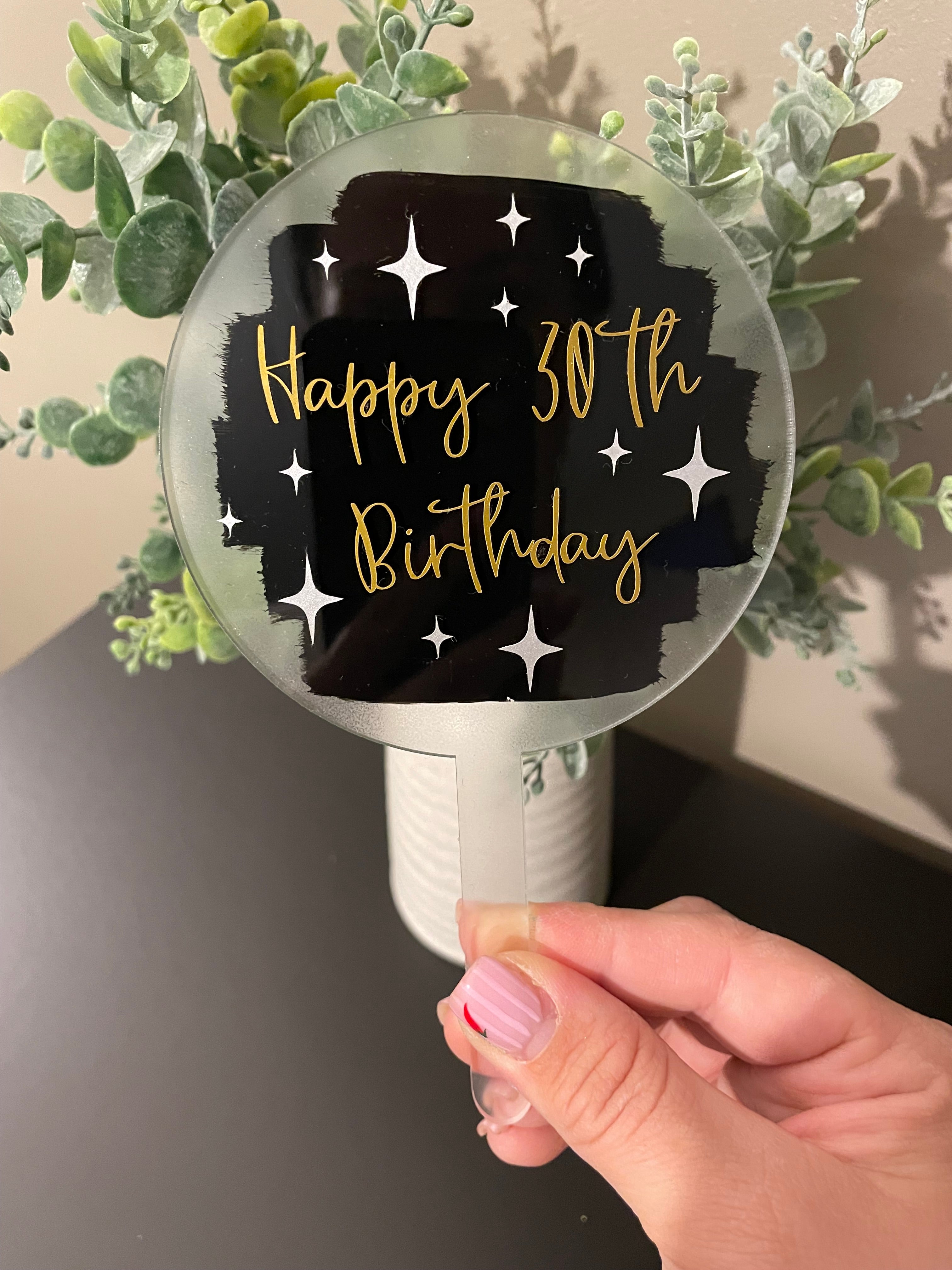 Birthday Milestone Cake Topper