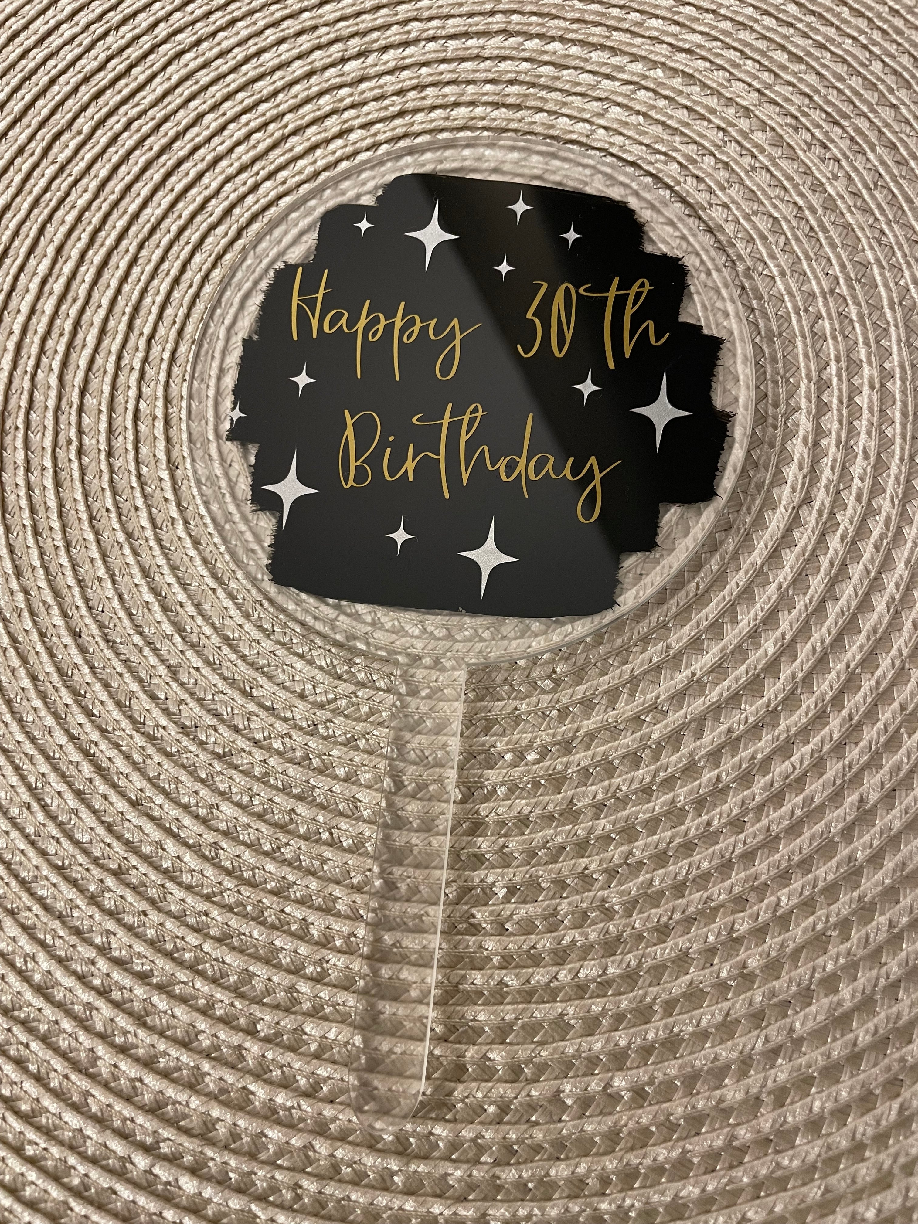 Birthday Milestone Cake Topper