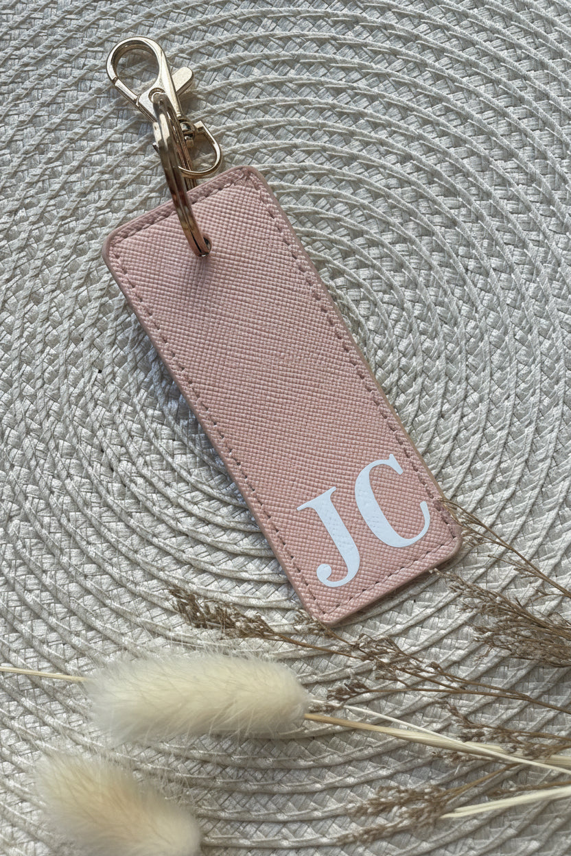 Personalised Leather Keyring