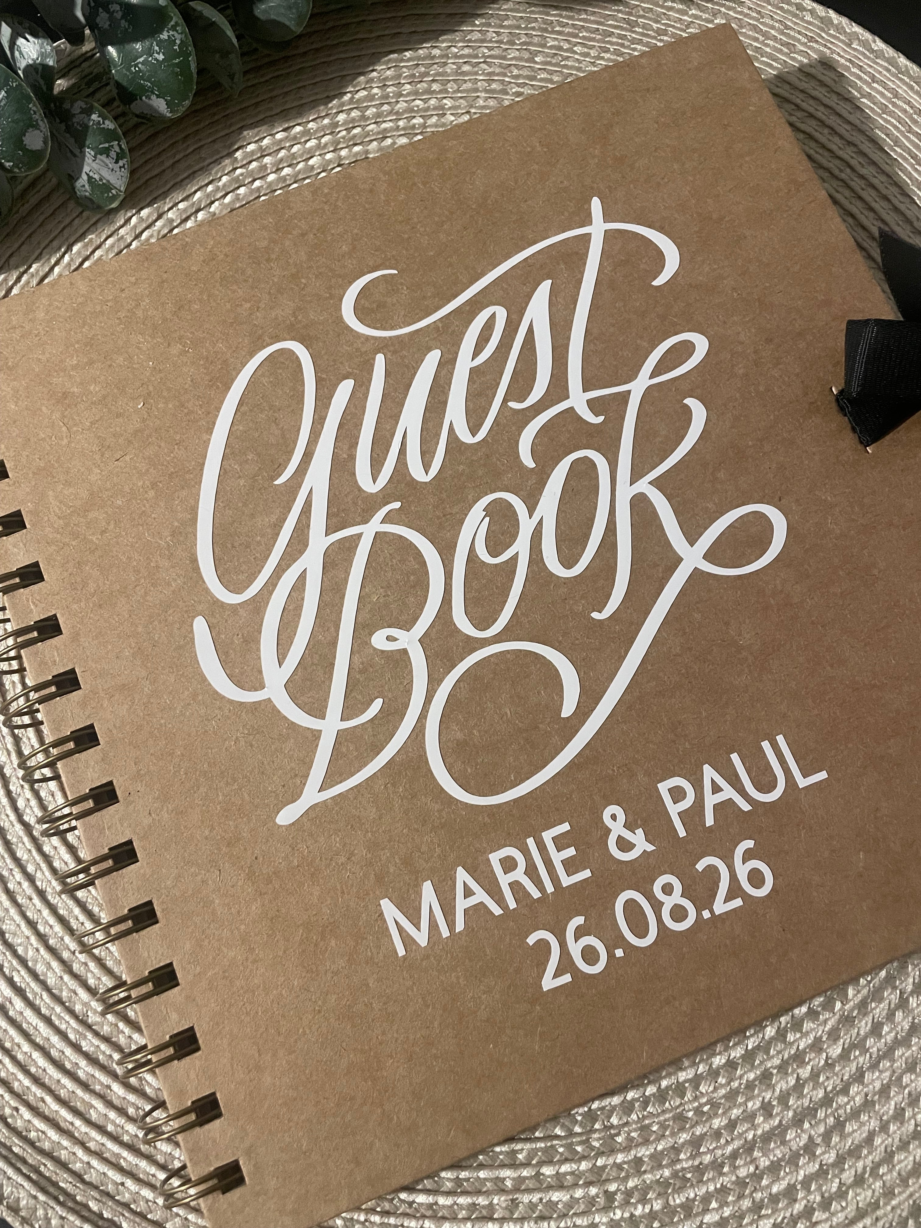 Personalised Rustic Wedding Guestbook