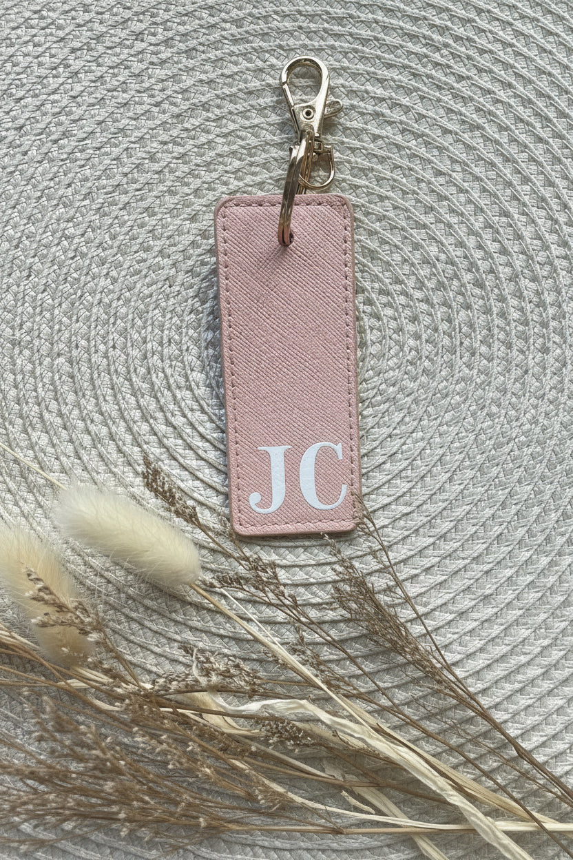 Personalised Leather Keyring
