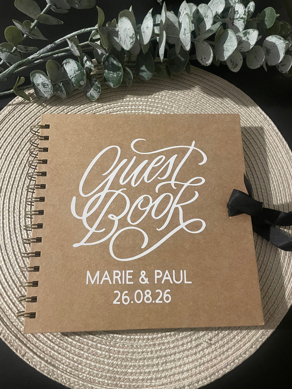 Personalised Rustic Wedding Guestbook