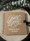 Personalised Rustic Wedding Guestbook