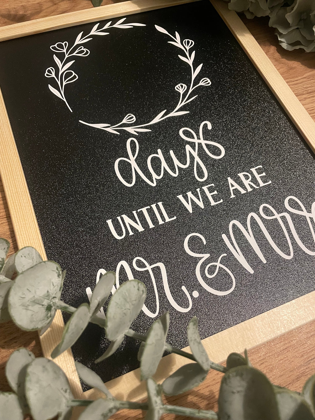 Wedding Countdown Chalkboard