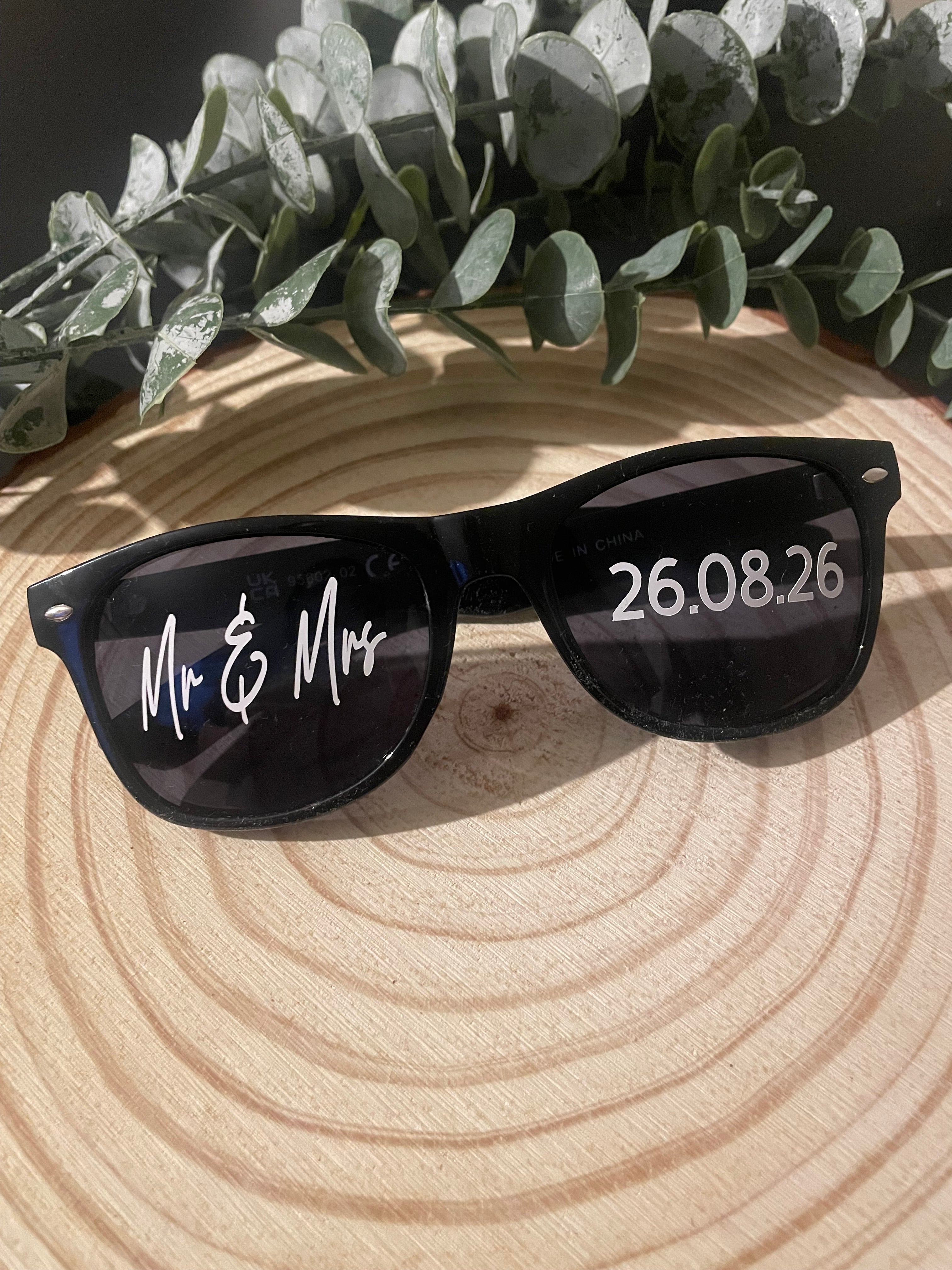 Personalised Wedding Sunglasses