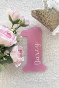 Personalised Acrylic First Birthday Sign