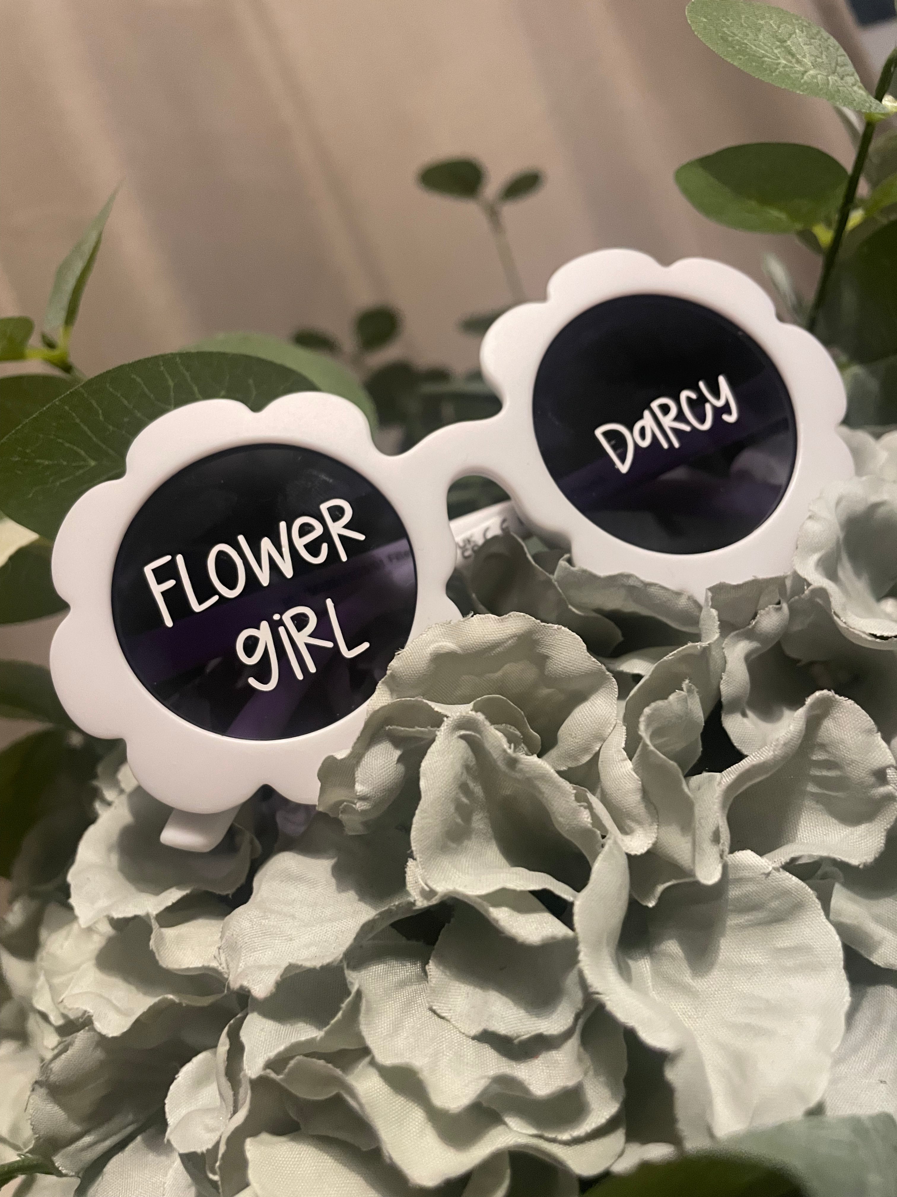 Flower Girl Personalised Sunglasses