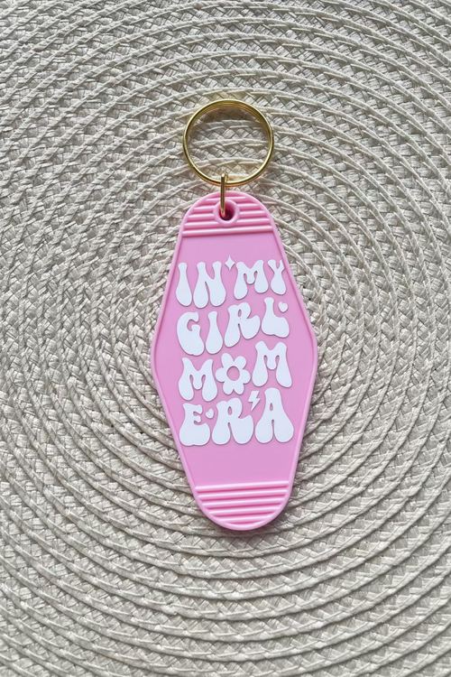 Girl Mom Era Motel Keyring