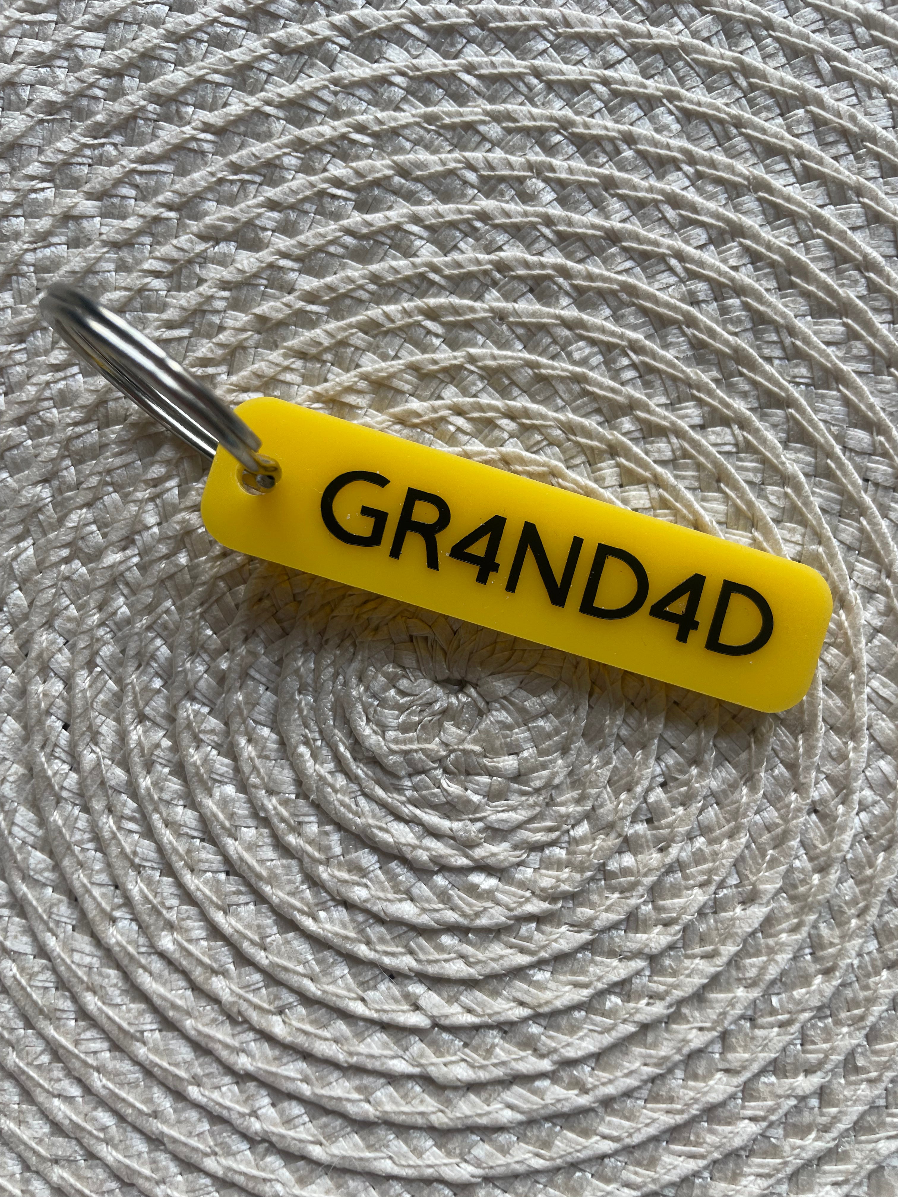 Personalised Licence Plate Keyring