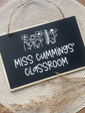 Personalised Teacher Chalk Board Door Sign